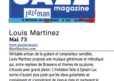 presse Chronique Mai 73 Jazz Mag